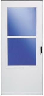 029833U 30 x 81 in. White Solid Wood Core Storm Door