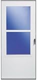 029833U 30 x 81 in. White Solid Wood Core Storm Door