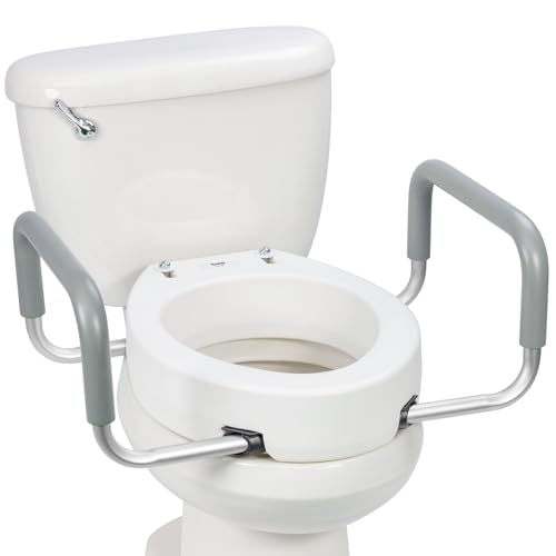 Soaids 3.5 Inch Toilet Seat Risers for Seniors, Raised Toilet