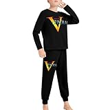 [GDGENMG] キッズ パジャマ 長袖 機動戦士Ｖガンダム 上下セット 子供服 男の子 女の子 ルームウェア ねまき 寝巻き 部屋着 可愛い 通気 柔軟 ナイトウェア 110CM