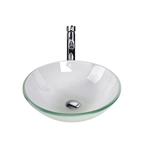 Upgrade Your Bathroom with the Puluomis Tempered Glass Vessel Vanity Sink