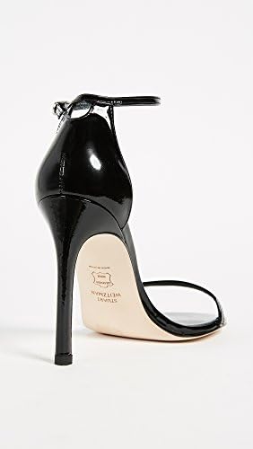 Stuart Weitzman Women's Nudistsong Sandal, Black Nappa, 9 Medium US | Image 3