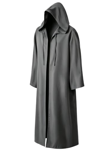Image of GOLDSTITCH Men Hooded Robe Cloak Knight Fancy Cool Cosplay Costume