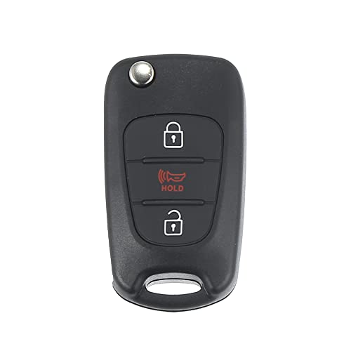 X AUTOHAUX 3 Button Flip Car Keyless Entry Remote 