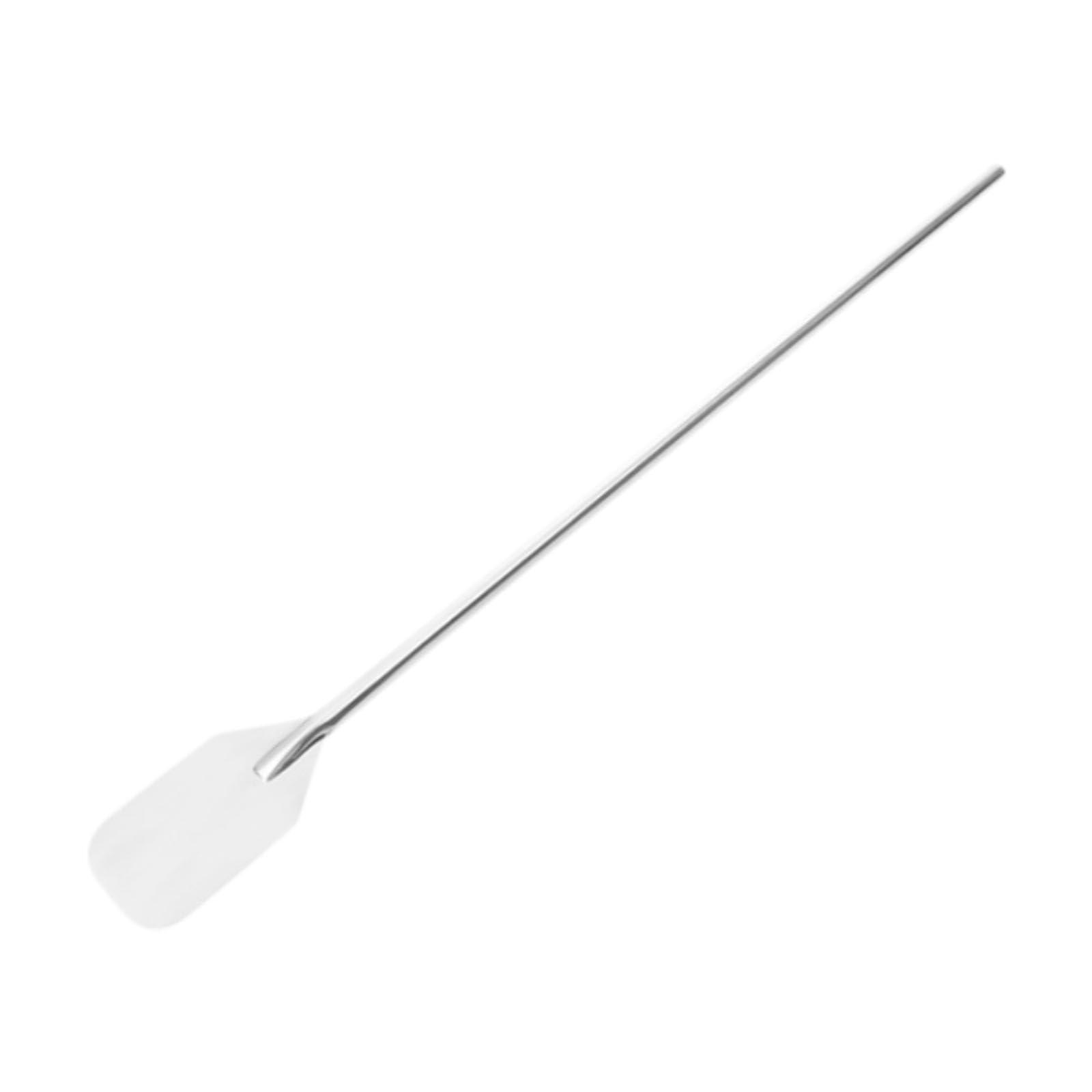 Paleta para Revolver Grande Cuchara Mezcladora Utensilio de Cocina Varilla Plana de Acero Inoxidable con Mango Extralargo Adecuado para La Elaboració, 48 Pulgadas