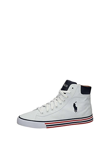 Polo Ralph Lauren - Zapatillas de deporte de tela para hombre Blanco...