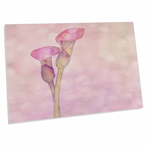 3dRose Desk Pad con Diseño de Flores de Calla Rosa