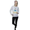 Disney Women's Alice In Wonderland Cheshire Cat Sweatshirt Medium Heather Grey #5