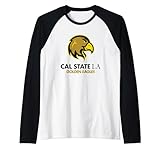 Cal State Los Angeles Golden Eagles Icon Logo Raglan Baseball Tee
