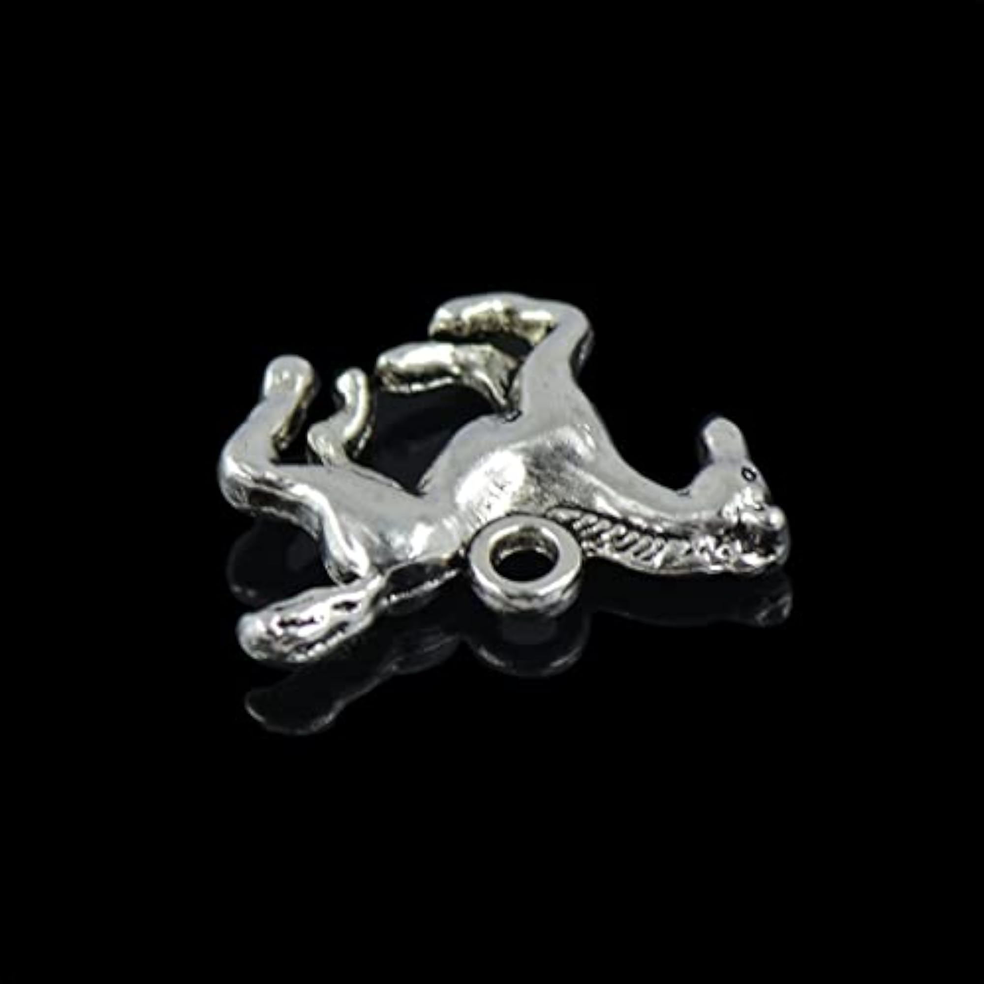 30Pcs Tibetan Silver 3D Running Horse Charms for DIY