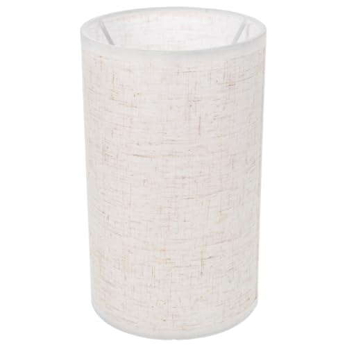 NUOBESTY Abat-Jour E27 En Lin Beige, Abat-Jour Pour Lampe De Chevet, Suspension Et Lampadaire, Accessoire De Luminaire IntéRieur, 20x12x12cm