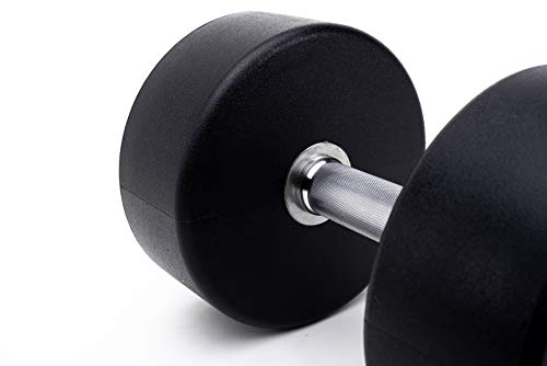 Ziva Sl Urethane Dumbbell For Weight Lifting, Core Training – Ergonomic, Comfort Grip – Set Of Two, 55 Lb. Red #TOP5