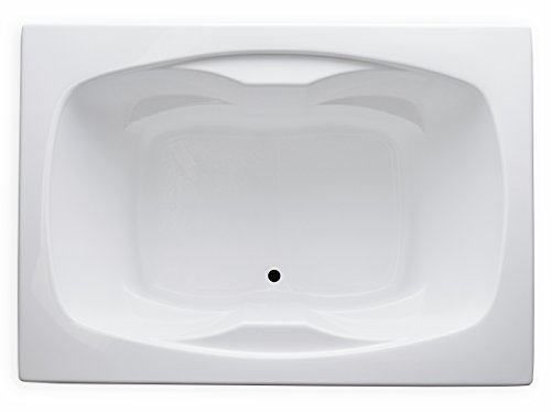 Carver Tubs - Ar6042 - Soaking Bathtub W/Spacious Interior- 60"L X 42"W X 20.5"H - White Acrylic Rectangle Tub W/Armrest #TOP1