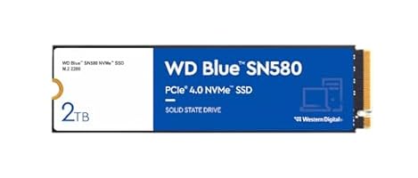 Western Digital 2TB WD Blue SN580 NVMe Internal Solid State Drive