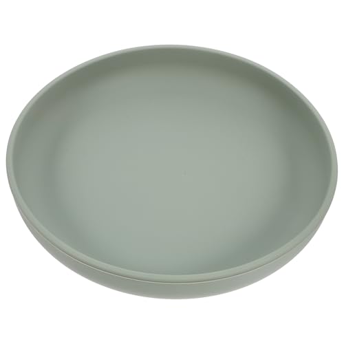 NOLITOY Silicone Suction Base Scoop Plate Elderly Care Dish Handicapped Plate Disabled Plate Elderly Plate