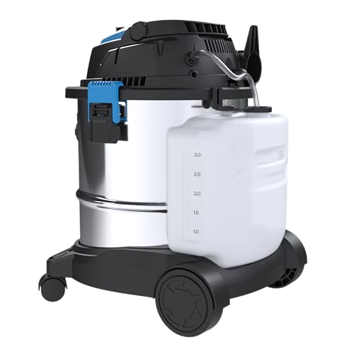 Güde Waschsauger GWS 1600-20 (1600 W, Nass- und Trockensaugen, Sprühen, Ausblasen, Filterreinigung, Edelstahlbehälter 20 l, max. Saugleistung 19 kPa, Luftvolumenstrom 100 m³/h, HEPA-Filter, Zubehör)