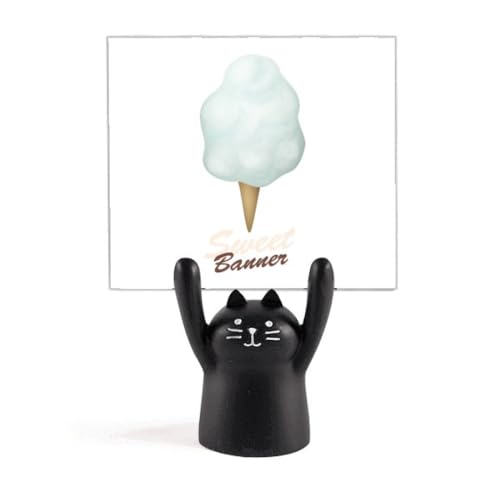 Glace support mémo œuf géant chat noir contre oubli note