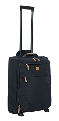 Brics-Expandable-Cabin-Trolley-X-Collection-Carry-on-Suitcase-with-2-Double-Wheels-Durable-and-Ultra-Light-Size-39x55x2023-cm-Ocean-Blue
