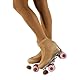 Primavera International - Strumpfhose für Eislauf, Eislaufen oder Eislaufen für Mädchen oder Mädchen - Made in Italy, Karamell, 10-12 Jahre