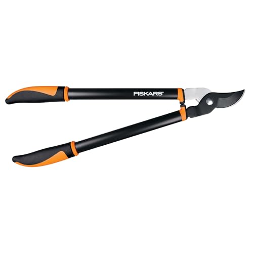 Image of Fiskars Bypass Lopper, Lightweight Tree Pruning Tool, Rust Resistant and Low Friction Coating, SoftGrip Handle Control with Shock-Absorbing System, 24 inch
