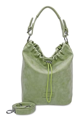 Sac hobo femme vert au design vintage souple Fritzi aus Preussen Poppi04