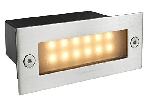 Zenon Lighting Collection Mini 1.5w LED Outdoor Brick Light Step Light Warm White IP44 Recessed Wall Light ZLC092WW
