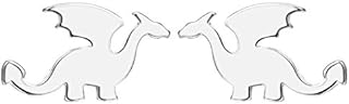 Cute Dinosaurs Earrings Stud for Women Girls Men 925 Sterling Silver Hypoallergenic Tiny Dragon Brontosaurus Cartilage Tragus Post Polished Fashion Jewelry Dainty Gifts for Best Friend