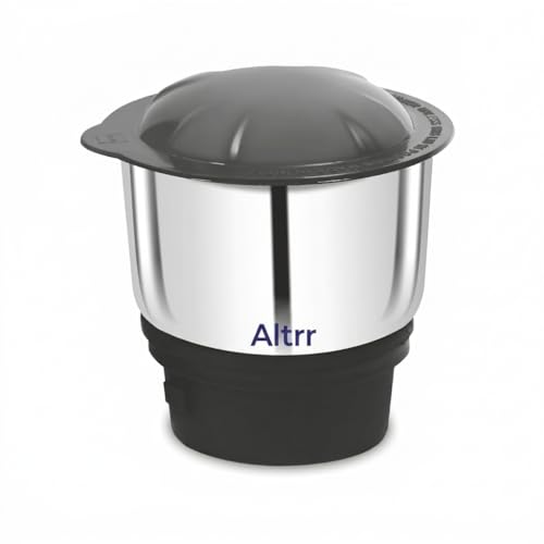 Image of Universal Stainless Steel Chutney Jar (450ml) - Compatible with Most Indian Mixer Grinders (4-Teeth Coupler & Dual Locking System)