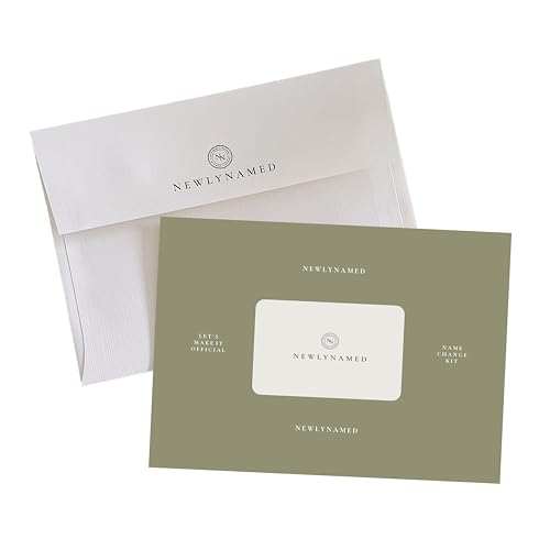 NewlyNamed Name Change Box – Marriage Name Change Kit – Wedding Registry Gift