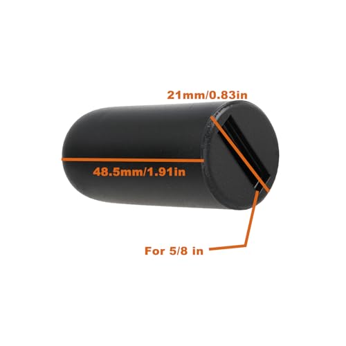 AS Axis Spindleon 4 Stück Gummihebelspitzen für Rollstuhlbremsen Passend für 5/8\-Flachschlitzgriffe Kompatibel mit Invacare-Rollstuhlbremsen