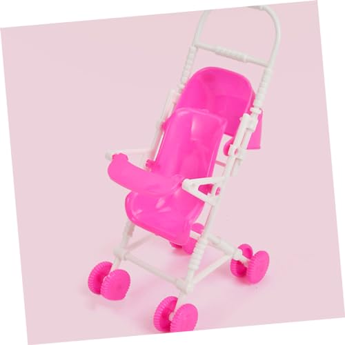 WOONEKY 3 Stück Teiliges Puppenwagen für Beweglicher Puppenbuggy aus Sicherem für Rollenspiele und Puppenhaus Dekoration für Jungen und Mädchen – Bild 4