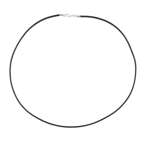 DragonWeave Sterling Silver 1.8mm Fine Black Leather Cord Necklace - ANY LENGTH2