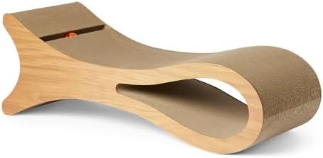 Amazon Basics Rascador de Gatos, Cama para Gatos de Interior, con...