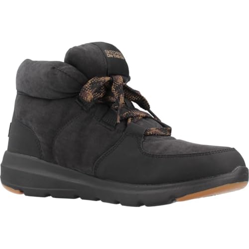 Skechers Bottes montantes Glacial Ultra Trend pour femme, Textile synthétique noir, 37.5 EU