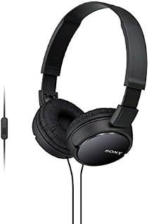Sony MDRZX110AP ZX Series Extra Bass Smartphone Headset with Mic (Black)