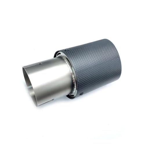 Tuyau d'échappement 76mm 89mm en carbone et inox pour silencieux voiture