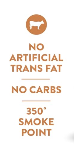 Fatworks 100% Grass Fed & Grass Finished, Pasture Raised Beef Tallow, Artisanally Rendered, WHOLE30 Approved, KETO, PALEO, 28 oz.