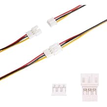 40pcs 20Pairs JST PH2.0mm 3Pin Mini Micro Male and Female Connection Cable Plug with Terminal Connector Wire Cable 100mm 1007-26AWG