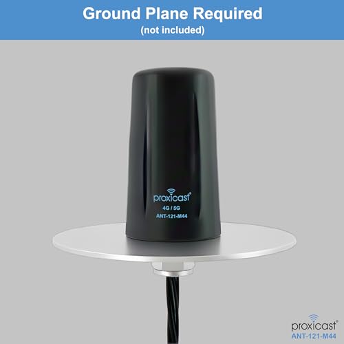 Image of Proxicast Vandal Resistant 4x4 MIMO Low Profile 4G /5G Omni-Directional Screw Mount Antenna - 10 ft Coax Leads - for Cisco, Cradlepoint, Digi, Pepwave, Sierra Wireless and Others (ANT-121-M44)