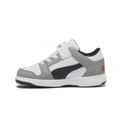 PUMA Toddler Boys Rebound Layup Lo Lace Up Sneakers Shoes Casual - Grey, White3