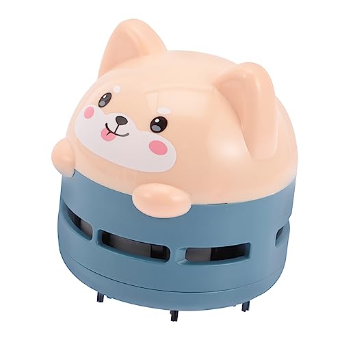 IWOWHERO Cartoon Mini Desktop Vacuum Cleaner Portable USB Charged Dust Cleaner for Office Home Car Cute Cat Design for Quick Crumb Dust Pickup Mini Vacuum for Hard to Reach