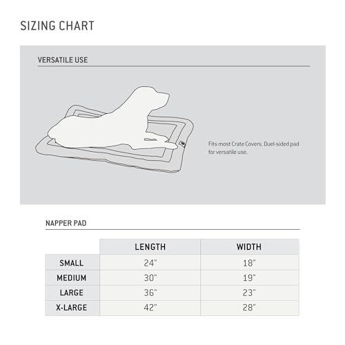 Carhartt Strapazierfähige, feste Sherpa-Top-Hunde-Windelunterlage, waschbare Enten-Leinen-Pads für Hunde, Sherpa-Top-Napper-Pad (Carhartt Brown), Größe XL