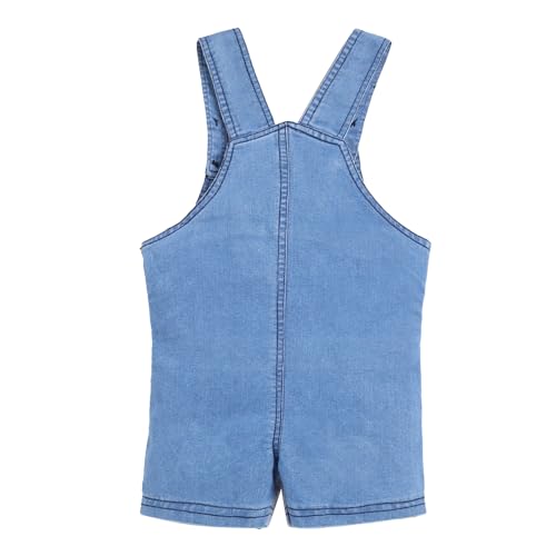 Image of Hopscotch Boys Cotton Embellished T-Shirt Dungaree Overall Set