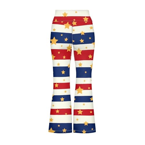 Image of Girls Flare Leggings 5-14T Cute Bell Bottoms for Girl Yoga Pants for Gym