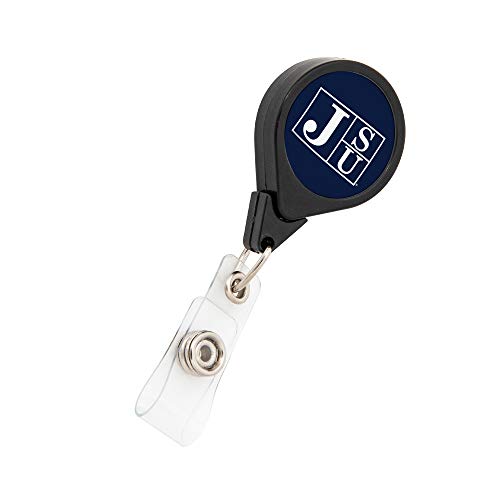 Desert Cactus Jackson State University Retractable Badge Holder Tigers J-State ID Reel with Ticket Clip for Lanyard, Work, School & Office Access