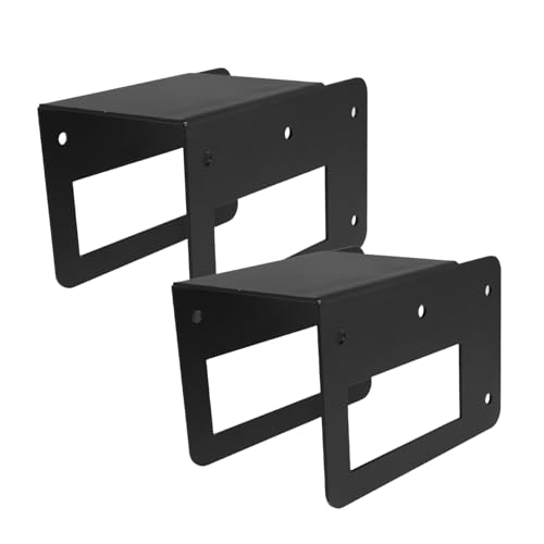 VALICLUD 2pcs Indoor Firewood Holder Firewood Rack Stand Lumber Storage Fireplace Wood Holder Wood Rack Fire Stand Bracket Black