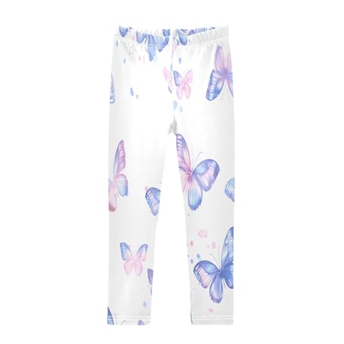 Bolaz Toddler Girls Leggings Printed Yoga Pants Leggings Light Gradual Butterflies for Kids