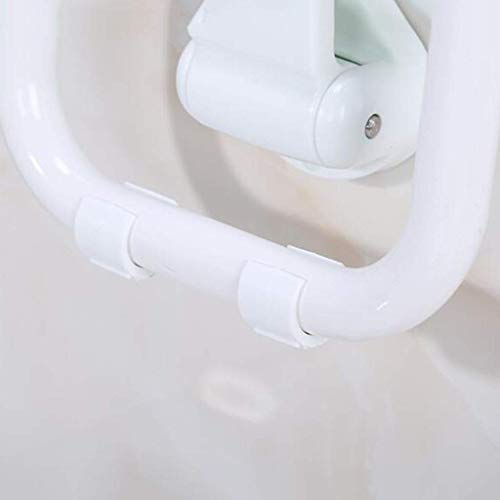 Nivok Bath Stools,Bathroom Shower Seat, Wall Mounted Fold Away Bathroom Stool Bench, Bathing Aid Home Sauna Room Use, With Stainless Steel Legs/White #TOP4