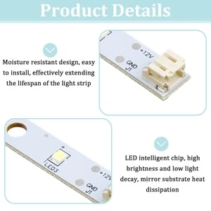 Bande Lumineuse LED 2 Pièces Pour Réigérateur RONGSHENG/HISENSE E