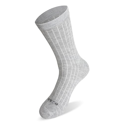 Image of Unisex Pure Cotton Combed Regular Fit Ribbed Crew Socks | Soft Breathable Socks for Men and Women | Ideal for Office Wear, Casual Outfits & Daily Use